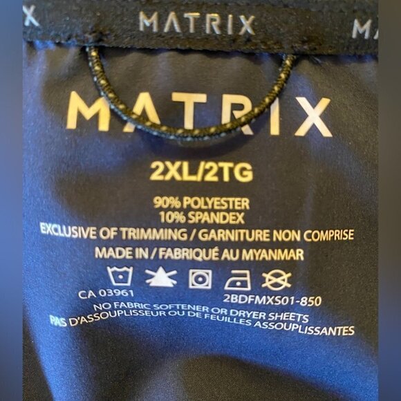 Matrix Navy Blue  Full Zip Windbreaker Mens 2XL - Picture 8 of 12